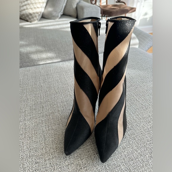 Betsey Johnson Black and Nude Boots - Picture 4 of 10